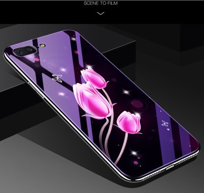 Накладка TPU + Glass Violet для iPhone 7 — eCase