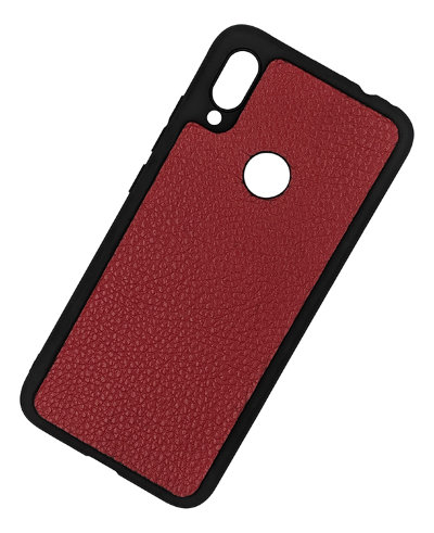 ТПУ накладка для Xiaomi Redmi Note 7 "Cover Flotar" (зі вставкою з натуральної шкіри) — eCase