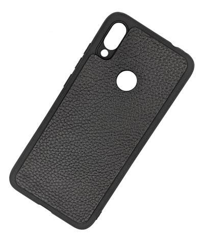 ТПУ накладка для Xiaomi Redmi Note 7 "Cover Flotar" (зі вставкою з натуральної шкіри) — eCase