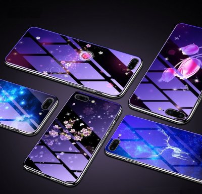 Накладка TPU + Glass Violet для iPhone 8 — eCase