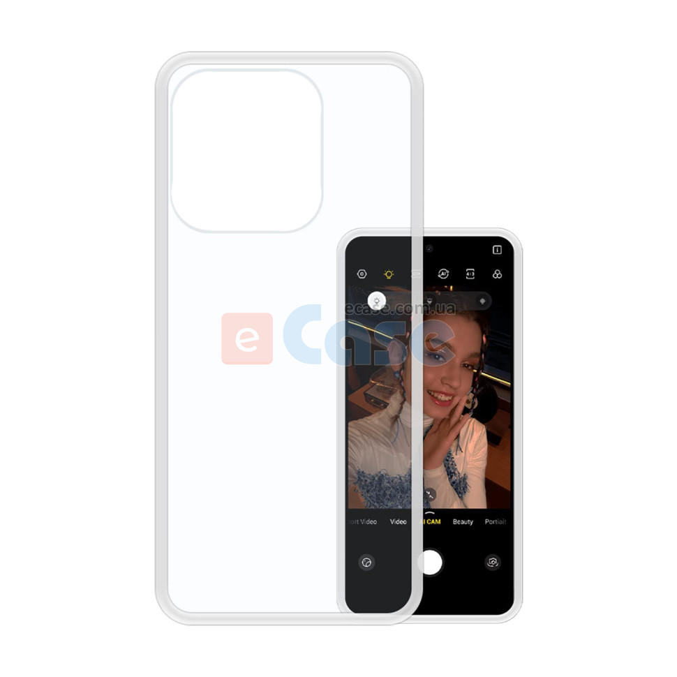 Силиконовый чехол для Tecno Spark 10 (Crystal Clear) фото 1 — eCase
