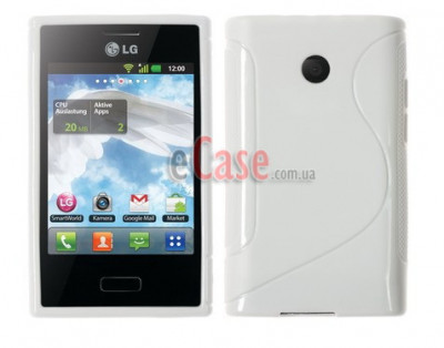 TPU накладка S-Case for LG E400 Optimus L3 — eCase