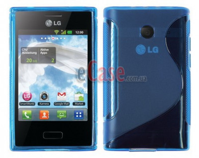 TPU накладка S-Case for LG E400 Optimus L3 — eCase