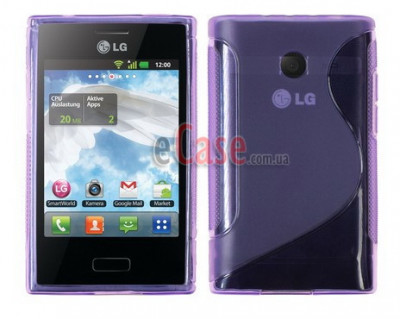 TPU накладка S-Case for LG E400 Optimus L3 — eCase