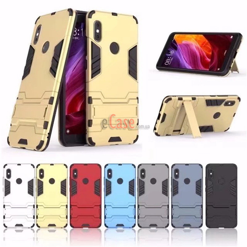 Ударопрочная накладка с ТПУ бампером для Xiaomi Mi A2 (c подставкой) фото 1 — eCase