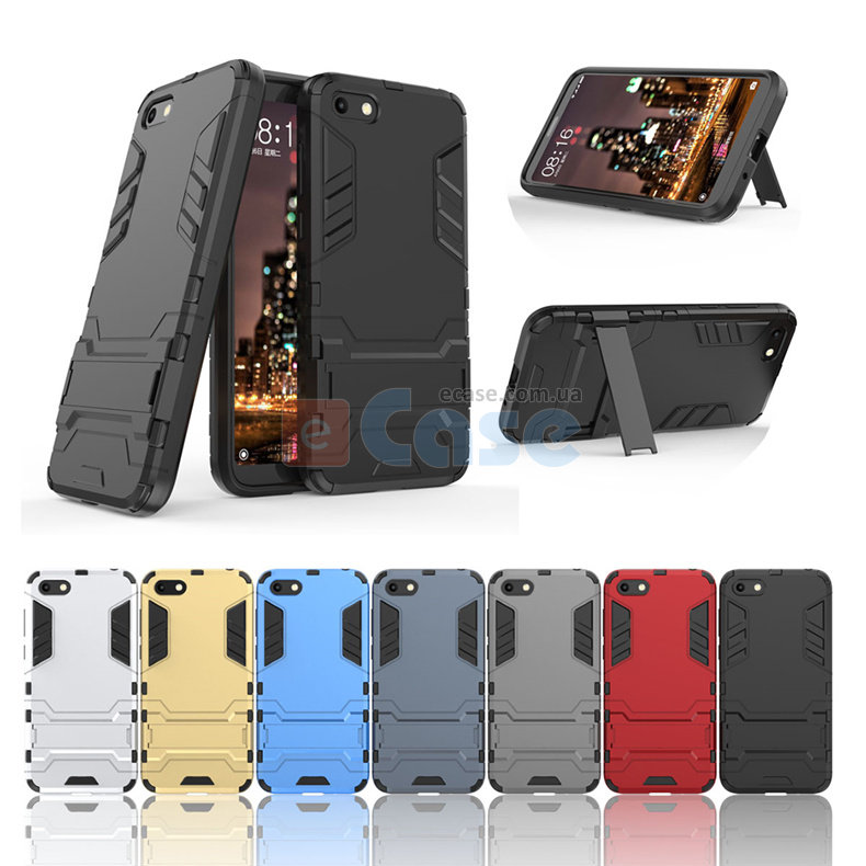 Ударопрочная накладка с ТПУ бампером для Huawei Y5 Prime 2018 (c подставкой) фото 1 — eCase