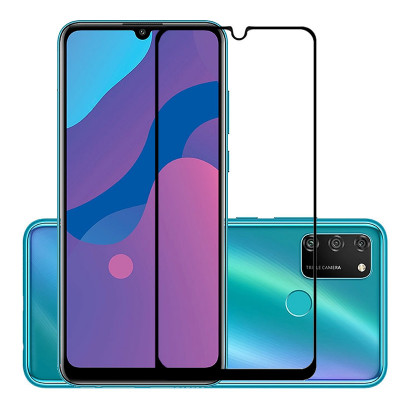 Защитное стекло 5D (на весь экран) с цветной рамкой для Huawei Honor 9A — eCase