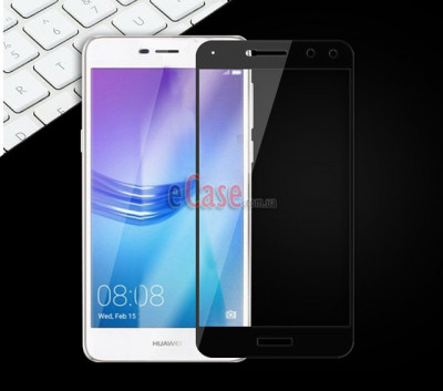 Захисне скло для Huawei Y5 2017 (Tempered Glass Frame 2,5 D) з рамкою — eCase