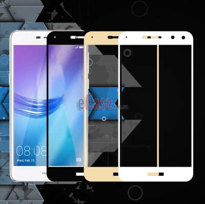 Защитное стекло для Huawei Y5 2017 (Tempered Glass Frame 2,5D) с рамкой — eCase