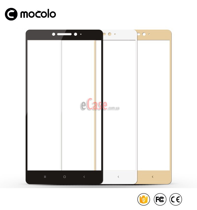 Защитное стекло MOCOLO с рамкой для Xiaomi Mi Max 2 фото 1 — eCase