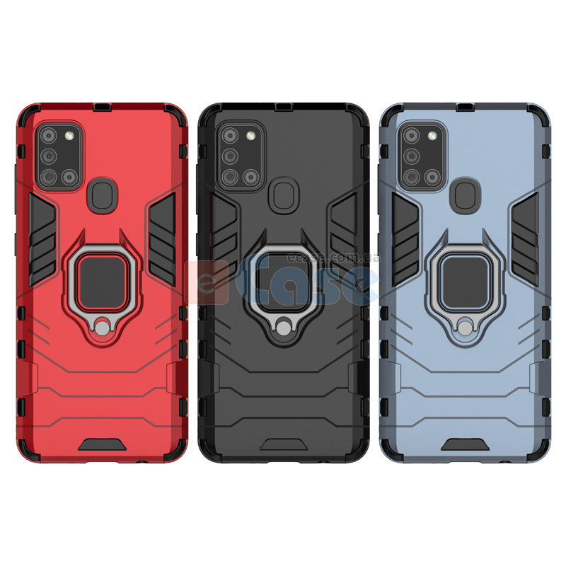 Ударопрочная накладка с подставкой и TPU бампером для Samsung Galaxy A21s A217F фото 1 — eCase