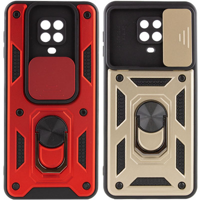 TPU+PC чехол Kvadratic Ring Gate для Xiaomi Redmi Note 9 Pro — eCase