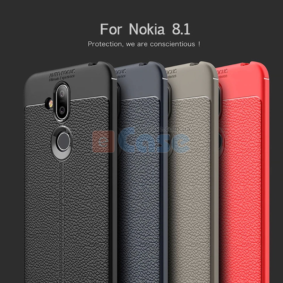 ТПУ накладка Leather для Nokia 8.1 фото 1 — eCase