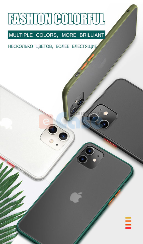Чехол Frosted Buttons для iPhone 11 фото 1 — eCase