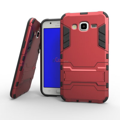 Ударопрочная накладка с ТПУ бампером для Samsung J500H Galaxy J5 (c подставкой) — eCase