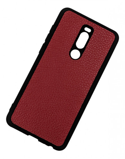 ТПУ накладка для Meizu Note 8 "Cover Flotar" (зі вставкою з натуральної шкіри) — eCase