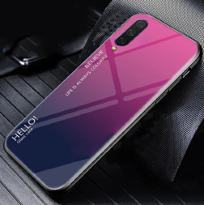 Накладка TPU + Glass Colorful для Xiaomi Mi A3 &mdash; eCase