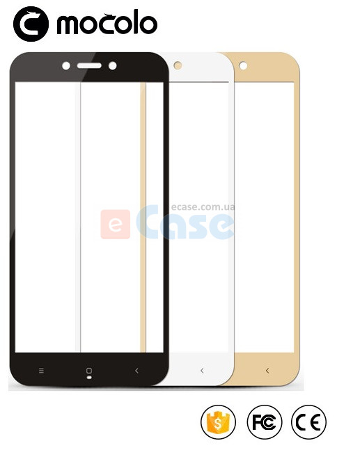 Защитное стекло MOCOLO с рамкой для Xiaomi Redmi 4X фото 1 — eCase