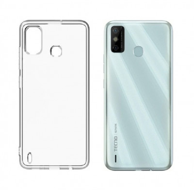 Прозора ТПУ накладка для Tecno Spark 6 Go EXELINE Crystal (Strong 0,5 мм) — eCase