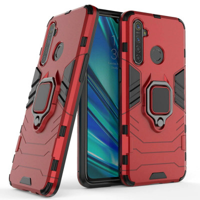 Ударостійка накладка з підставкою і TPU бампером для Realme 5 Pro — eCase
