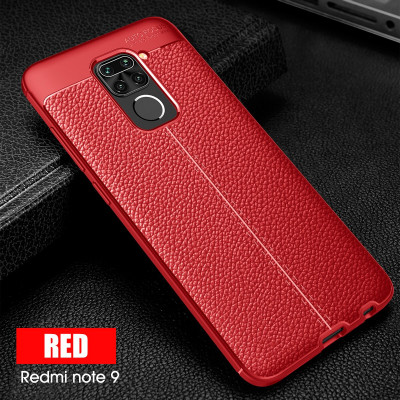 ТПУ накладка Leather для Xiaomi Redmi Note 9 — eCase