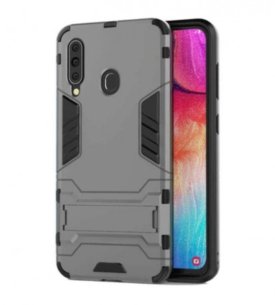 Защитный чехол с ТПУ бампером для Samsung Galaxy A20s (A207F) (c подставкой) — eCase