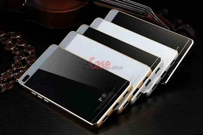 Алюмінієвий бампер LUPHIE with Tempered Glass Back Cover для Huawei P8 фото 1 — eCase