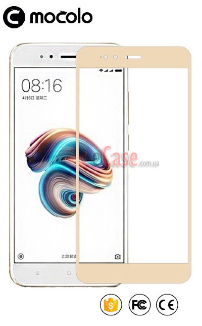 Защитное стекло MOCOLO с рамкой для Xiaomi Mi A1 — eCase