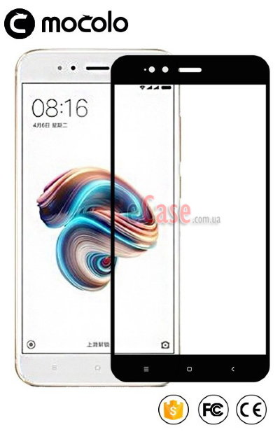 Защитное стекло MOCOLO с рамкой для Xiaomi Mi A1 — eCase