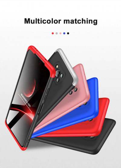 Пластиковая накладка Soft-Touch 360 градусов для Xiaomi Poco X3 — eCase