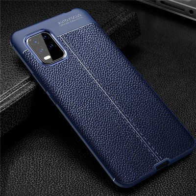 ТПУ накладка Leather для Xiaomi Mi 10 Lite &mdash; eCase