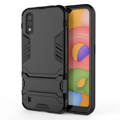 Захисний чохол з ТПУ бампером для Samsung Galaxy A01 2020 (A015F) (з підставкою) — eCase