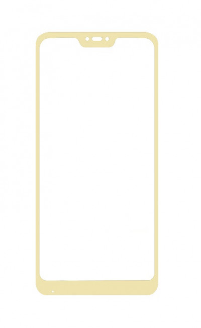 Защитное стекло 5D (на весь экран) с цветной рамкой для Xiaomi Redmi 6 Pro — eCase