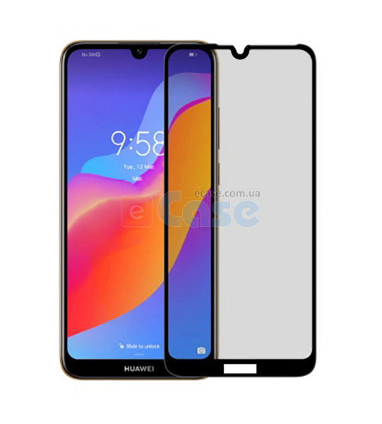 Захисне скло Matte (матове) з рамкою для Huawei Y6 Pro 2019 фото 1 — eCase