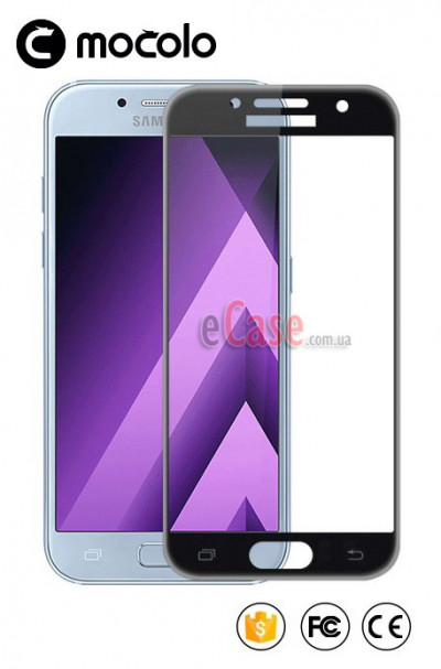 Захисне скло MOCOLO Premium 3D (з рамкою) для Samsung A320F Galaxy A3 2017 — eCase
