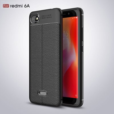 ТПУ накладка Leather для Xiaomi Redmi 6A — eCase