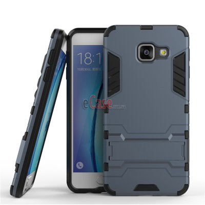 Ударопрочная накладка с ТПУ бампером для Samsung A310F Galaxy A3 (c подставкой) — eCase