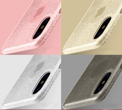 ТПУ накладка Sparkle (з пластиковим каркасом) для iPhone Xs — eCase