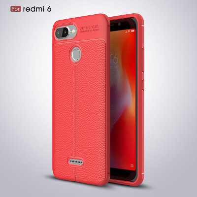 ТПУ накладка Leather для Xiaomi Redmi 6 — eCase