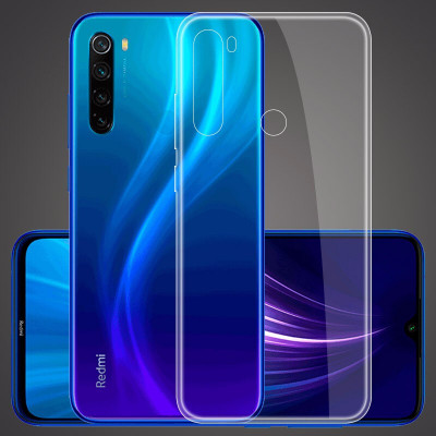 Прозора ТПУ накладка для Xiaomi Redmi Note 8 2021 EXELINE Crystal (Strong 0,5 мм) — eCase