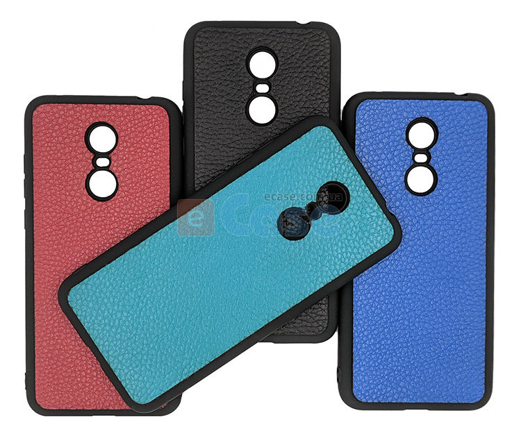ТПУ накладка для Nokia 8.1 "Cover Flotar" (с вставкой из натуральной кожи) фото 1 — eCase