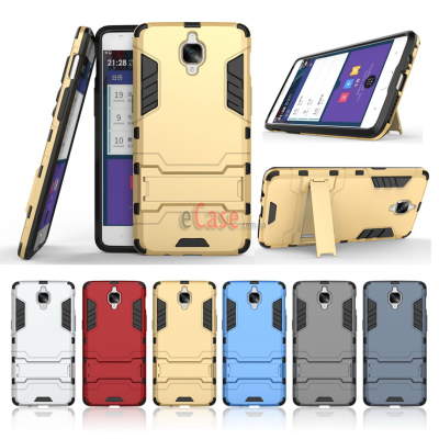 Ударостійка накладка з ТПУ бампером для OnePlus 3 (з підставкою) — eCase