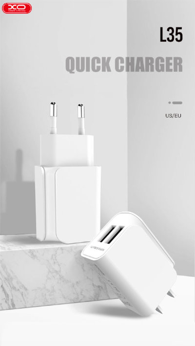 Сетевое зарядное устройство XO L35D 2USB 2.1A — eCase