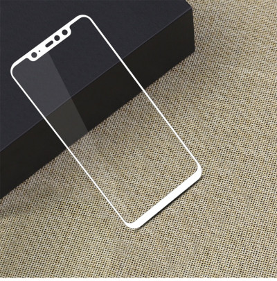 Захисне скло 5D (на весь екран) з кольоровою рамкою для Pocophone F1 — eCase