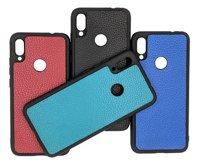 ТПУ накладка для Xiaomi Redmi 7 "Cover Flotar" (зі вставкою з натуральної шкіри) — eCase