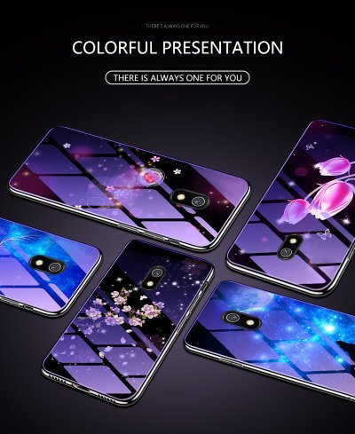 Накладка TPU + Glass Violet для Xiaomi Redmi 8A — eCase