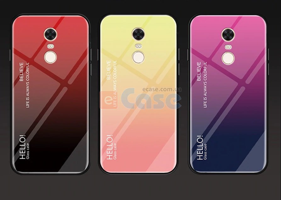Накладка TPU + Glass Colorful для Xiaomi Redmi Note 4X фото 1 — eCase