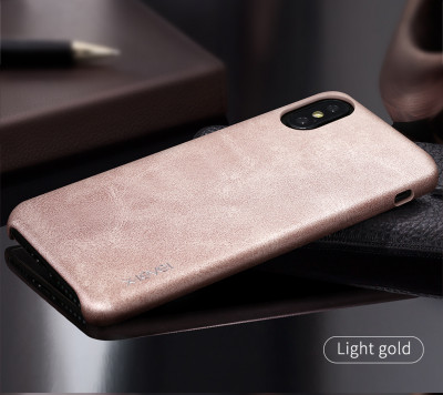 Шкіряна накладка X-level Vintage для iPhone Xs — eCase