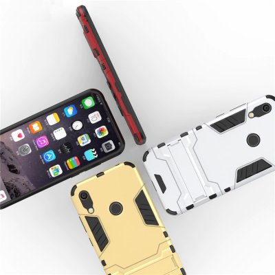 Ударопрочная накладка с ТПУ бампером для Huawei Honor 8A (c подставкой) — eCase