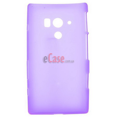 TPU накладка для Sony Xperia acro S (LT26w) (матовый, однотонный) — eCase